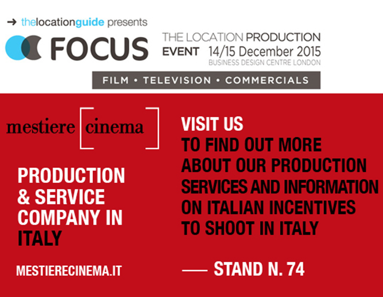Mestiere Cinema at Focus Event