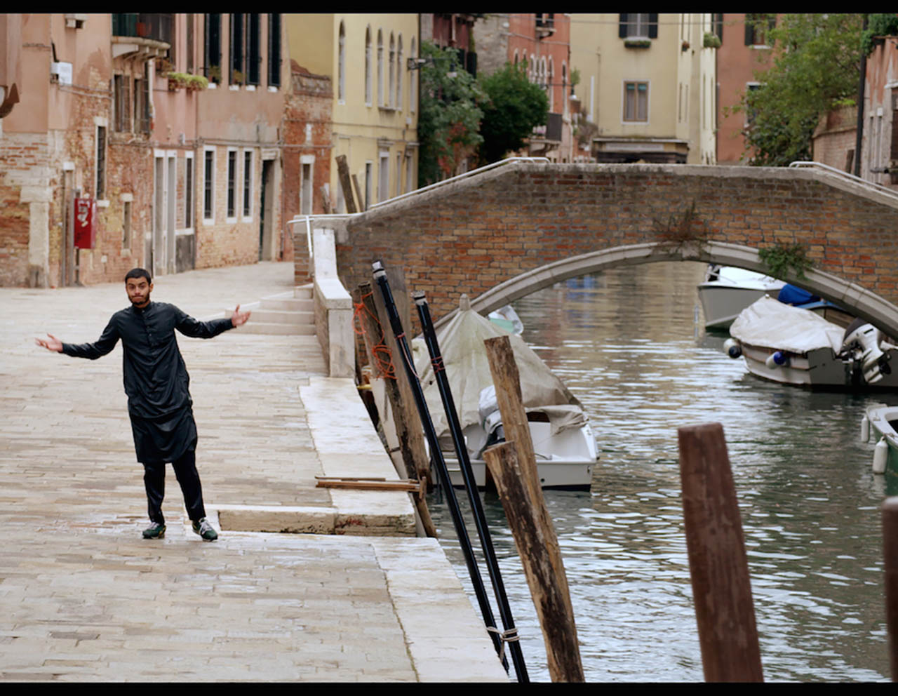 PITZA E DATTERI shooting scene in Venice