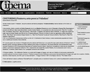 Finisterra, 7 premi a I Palladiani