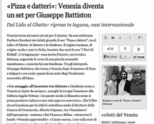 Pitza e Datteri, Venezia diventa set