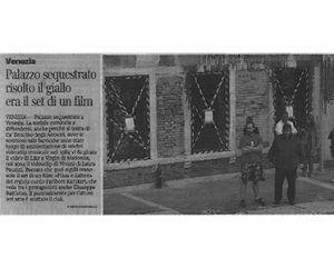 Palazzo sequestrato...era il set di un fillm