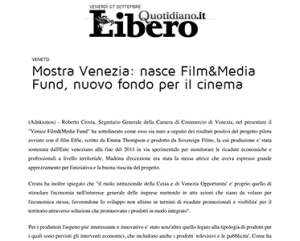 Mostra Venezia: nasce Film&Media Fund