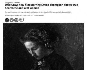 Effie Gray: New Film starring Emma Thompson